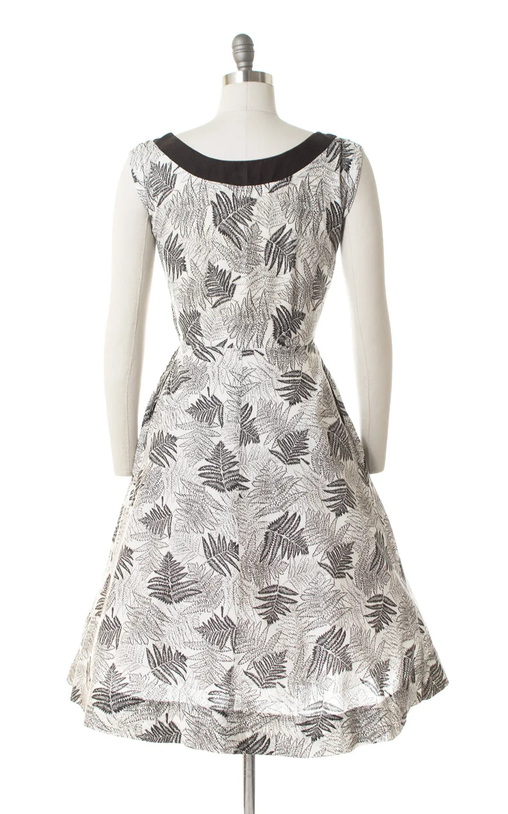 1950s Fern Print Cotton Sundress | medium