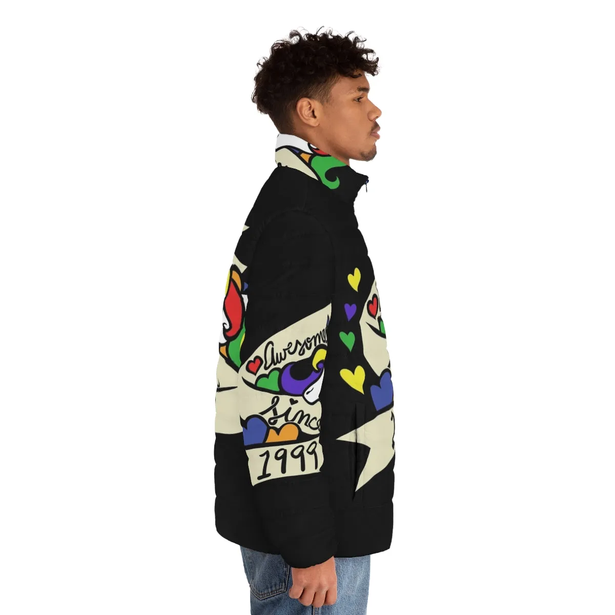 1999 Awesome Since Unicorn Puffer Jacket