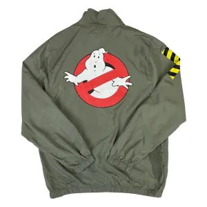 2017 Olive Green Ghostbusters Lootwear Exclusive Full Zip Windbreaker Medium