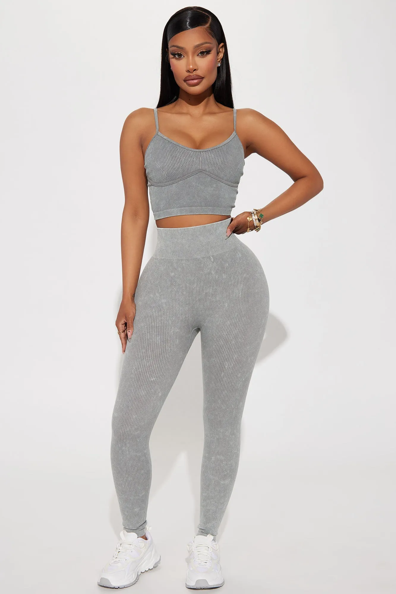 Advantage Seamless Active Leggings - Charcoal