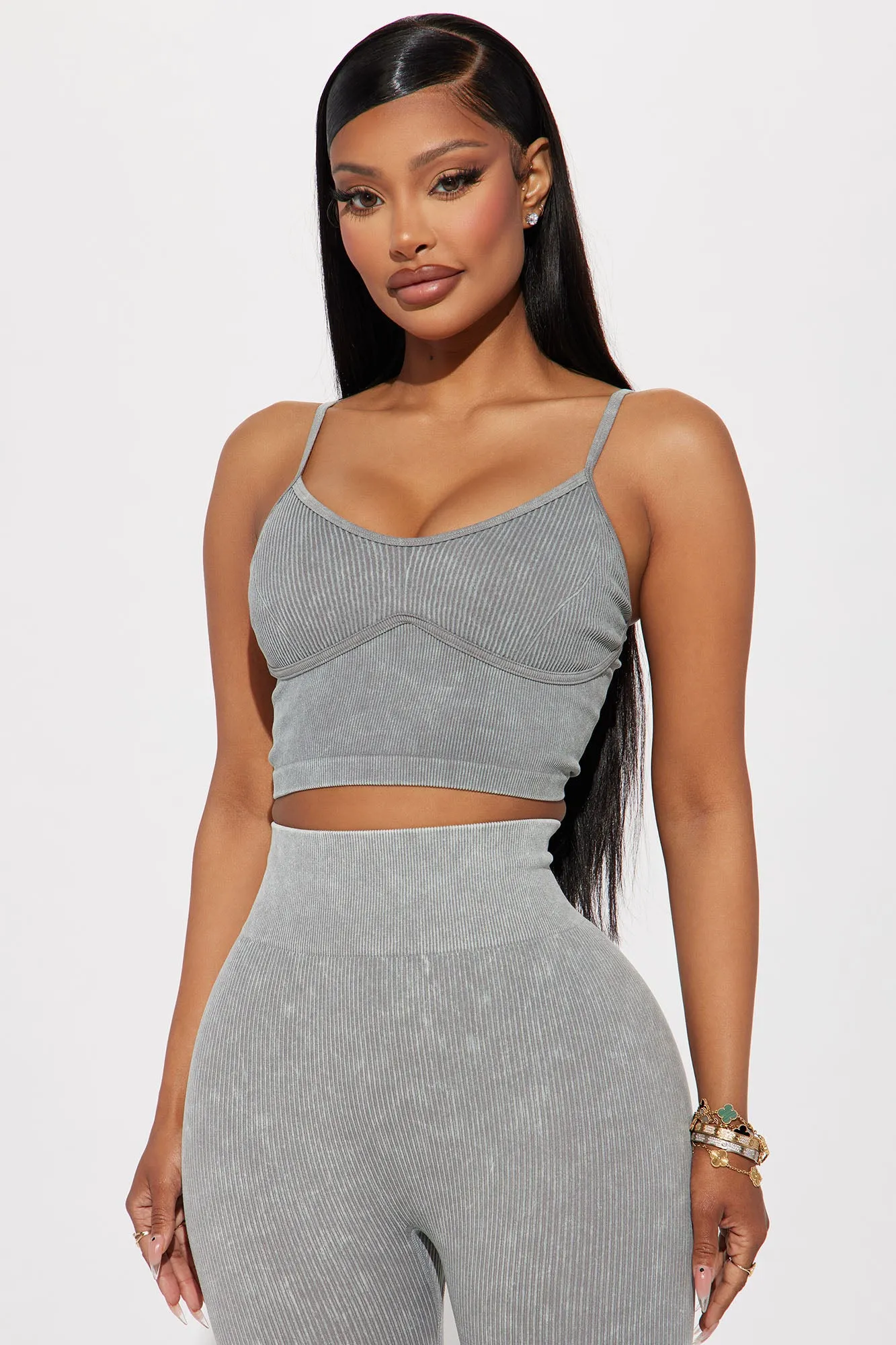 Advantage Seamless Active Top - Charcoal