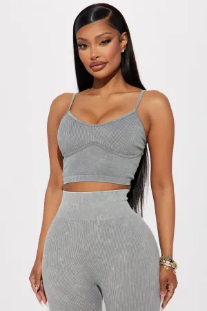 Advantage Seamless Active Top - Charcoal