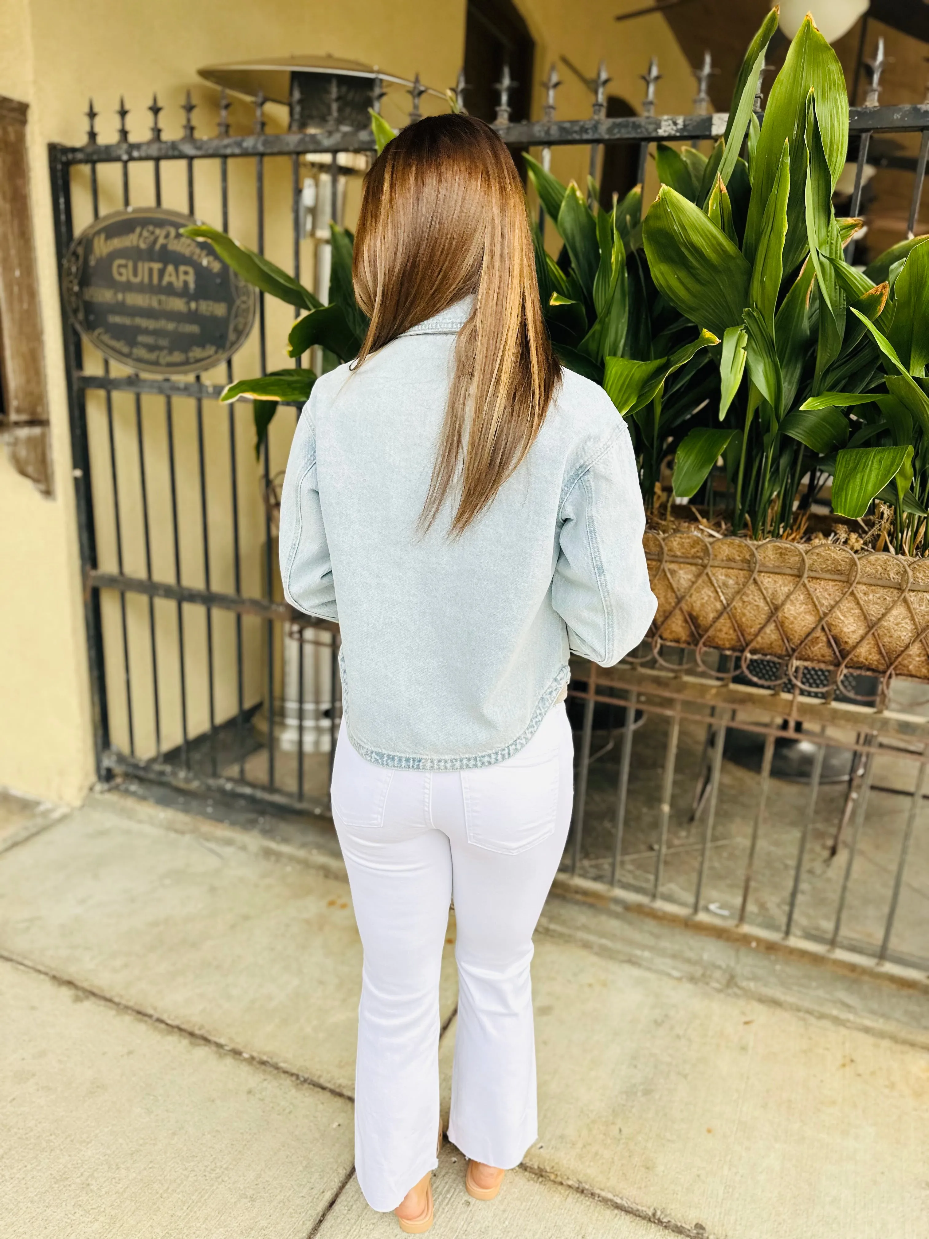 All Day Cropped Denim Jacket