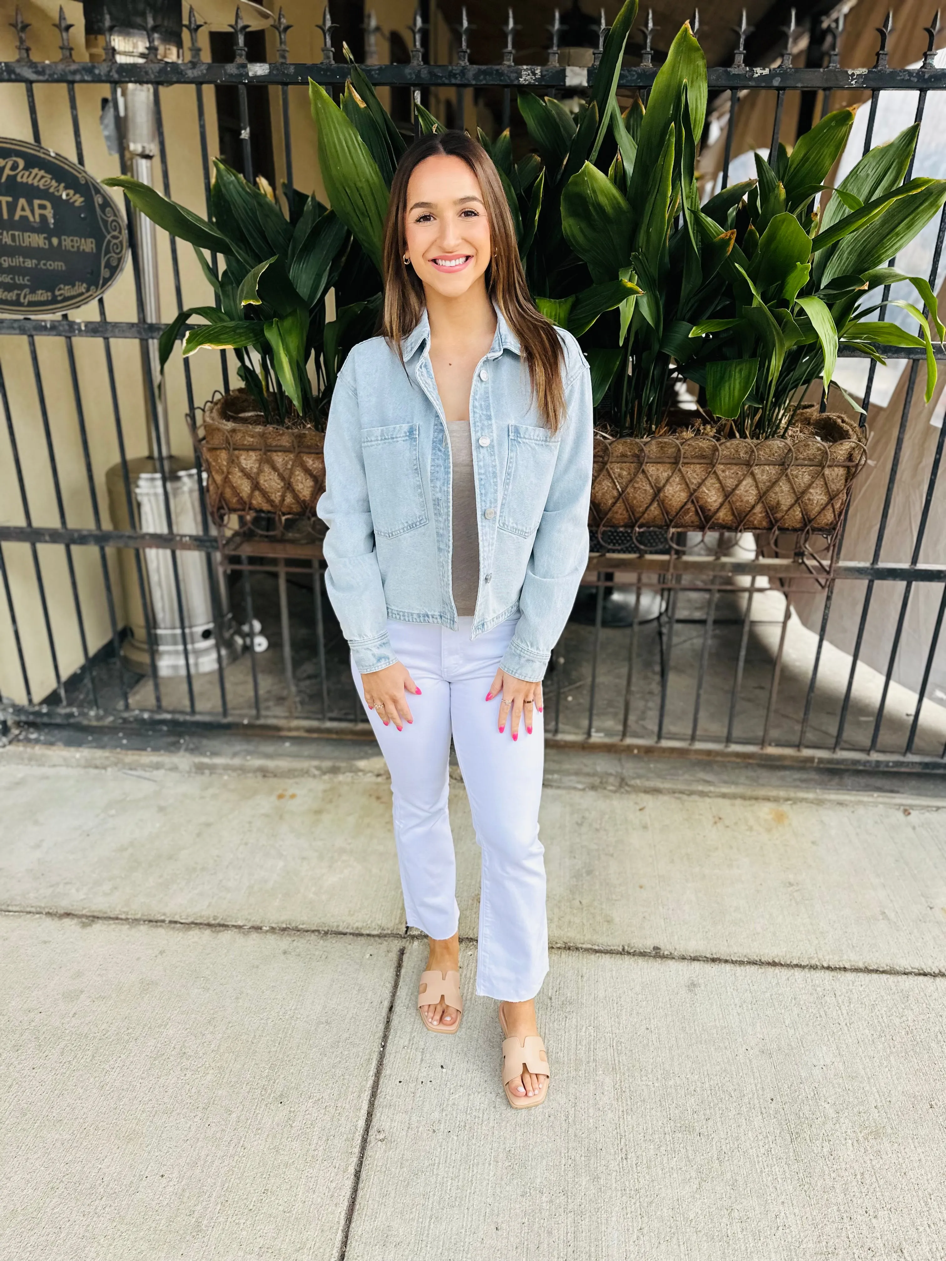 All Day Cropped Denim Jacket