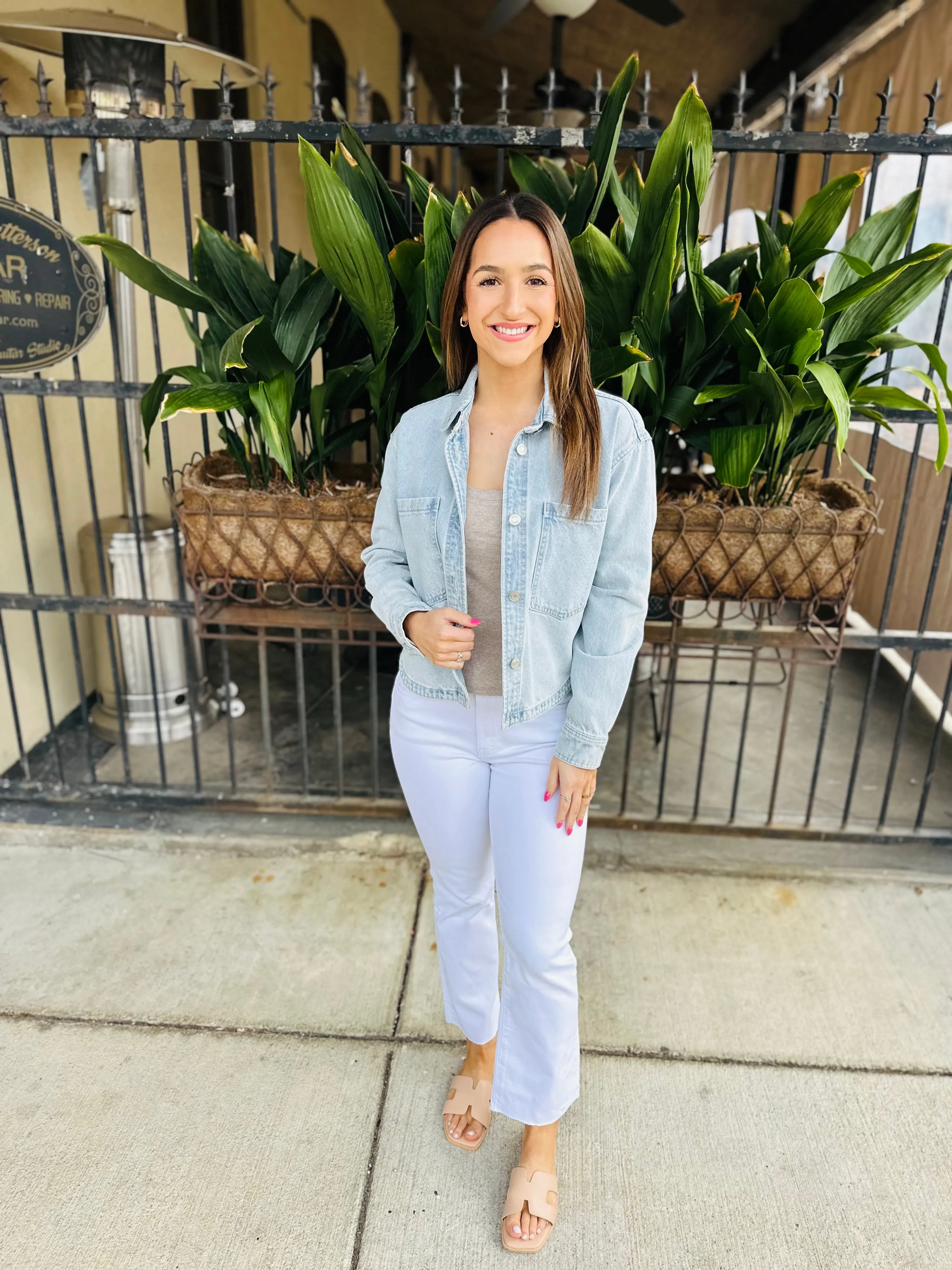 All Day Cropped Denim Jacket