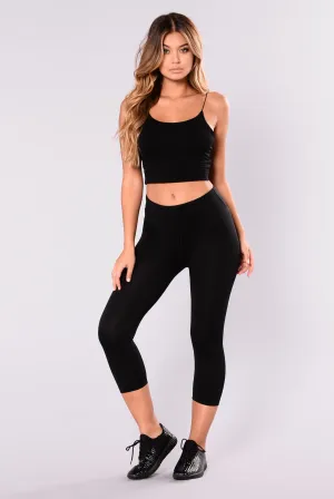 Angela Seamless Active Leggings - Black