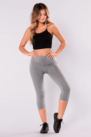 Angela Seamless Active Leggings - Charcoal
