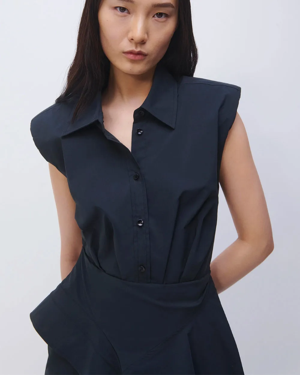 Black Catalina Shirt Dress