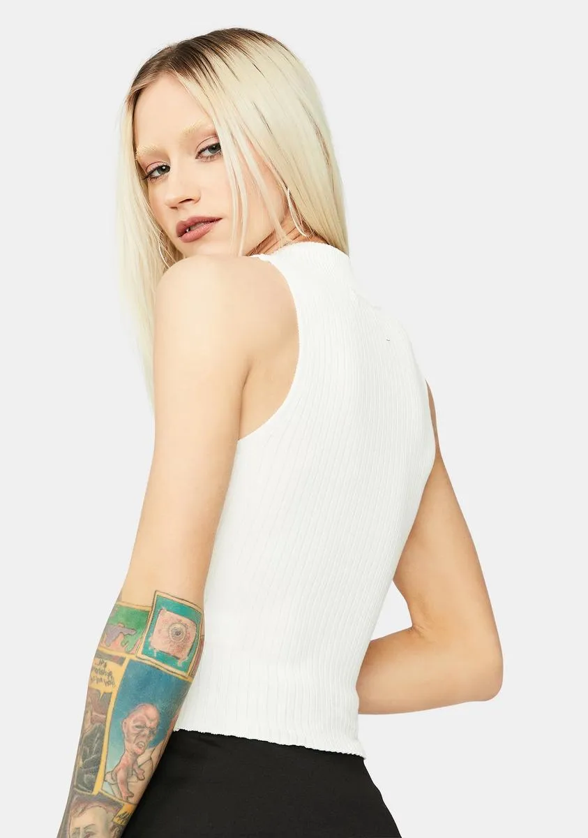Bliss Favorite By Far Zip Up Tank Top