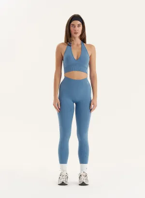 Blue Sculpting Seamless Gym Leggings- Tyler