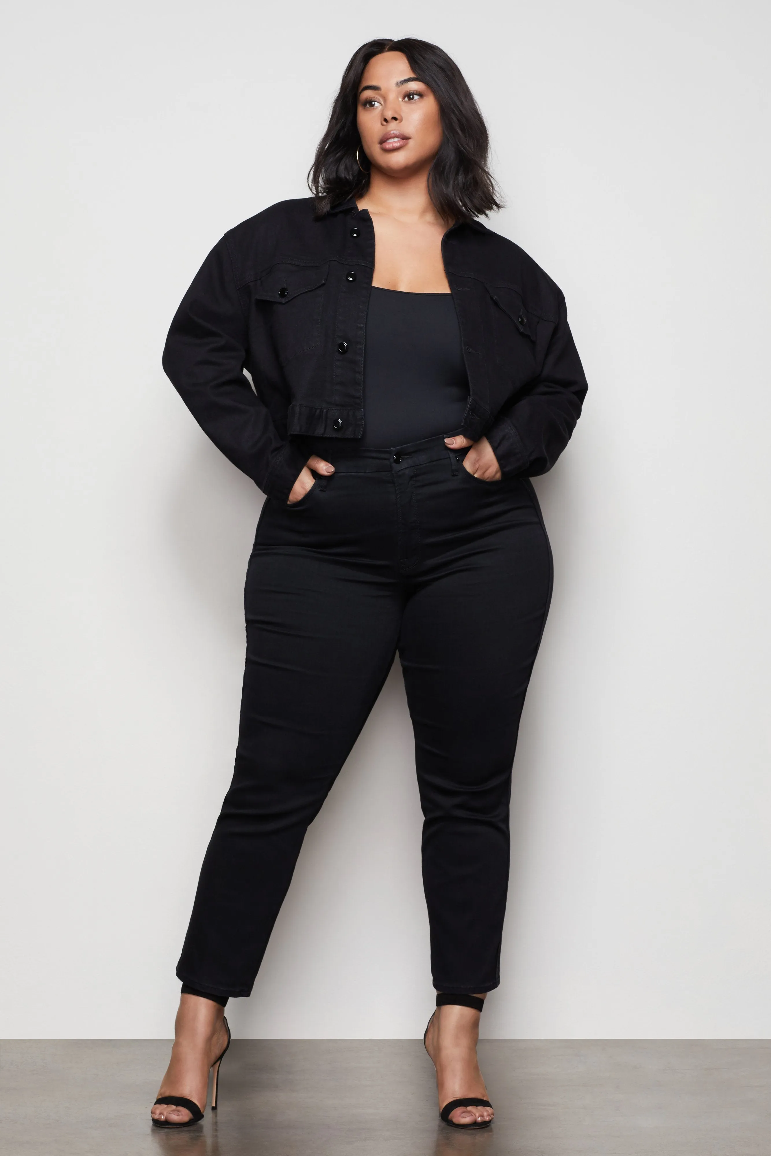 CROPPED JACKET | BLACK001