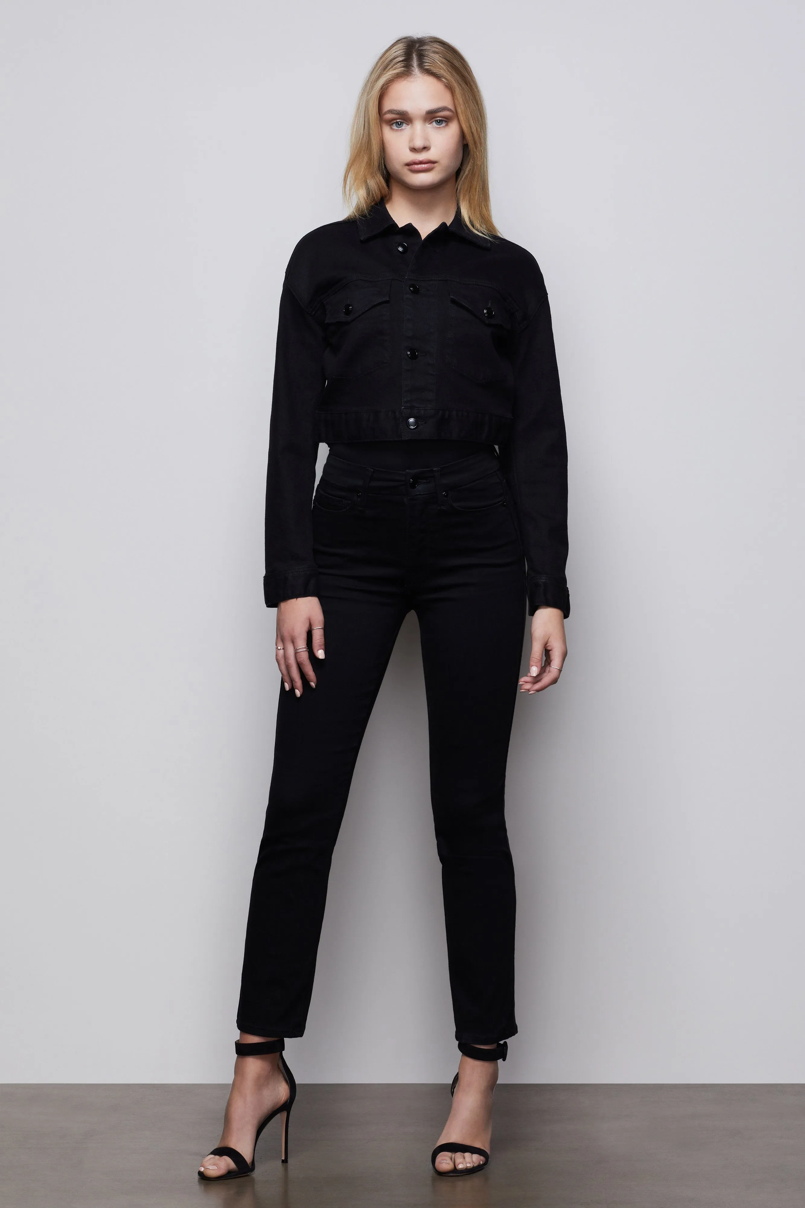 CROPPED JACKET | BLACK001