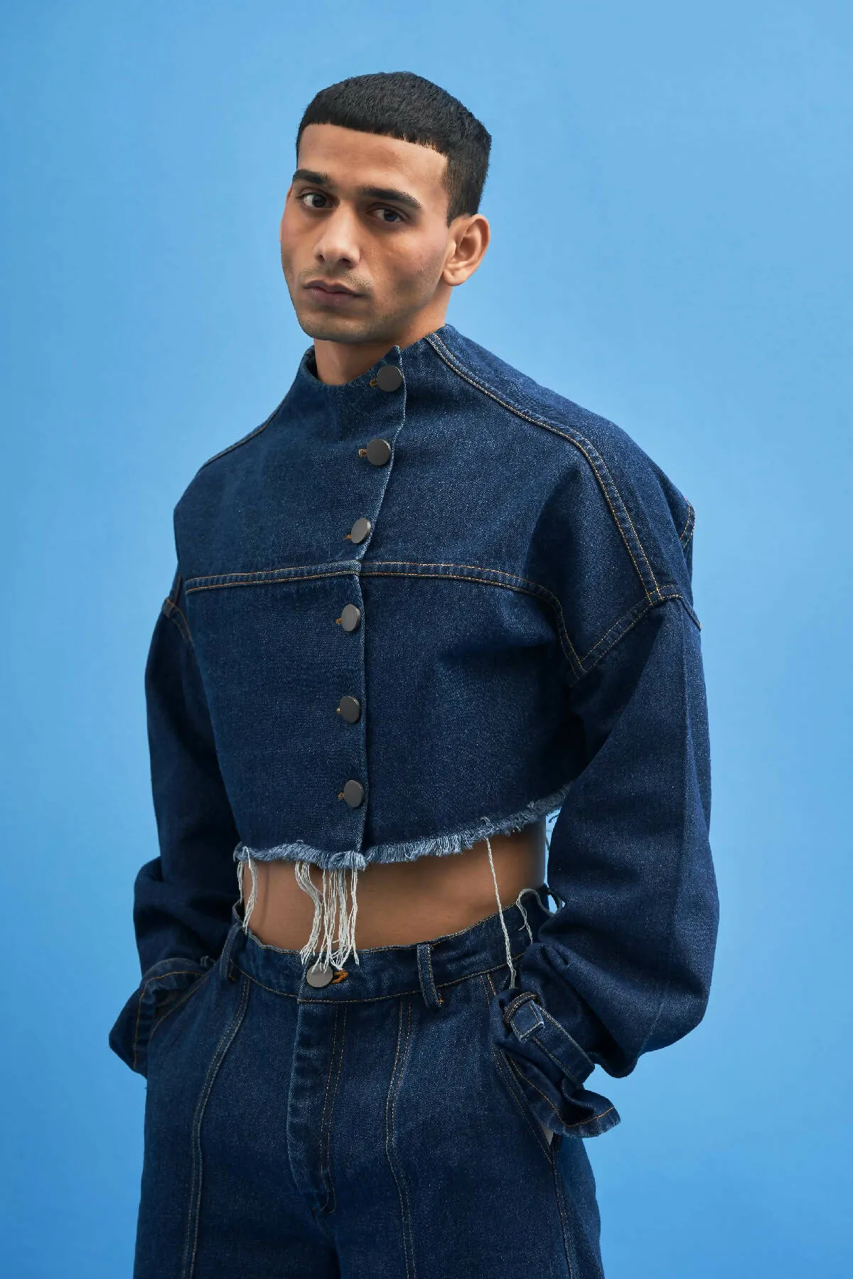 Denim Cropped Jacket