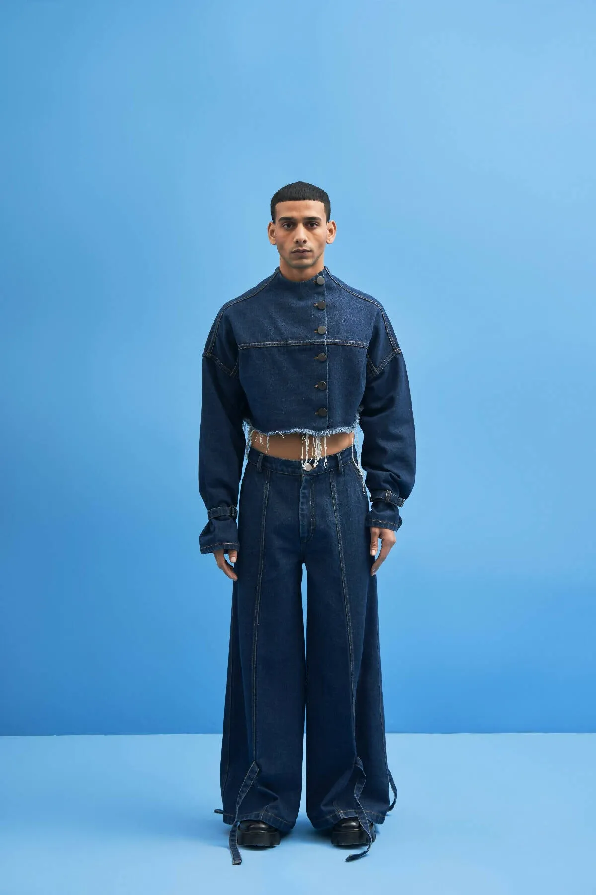 Denim Cropped Jacket