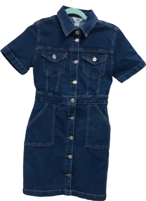Dorothy Perkins Blue Denim Shirt Dress UK 6