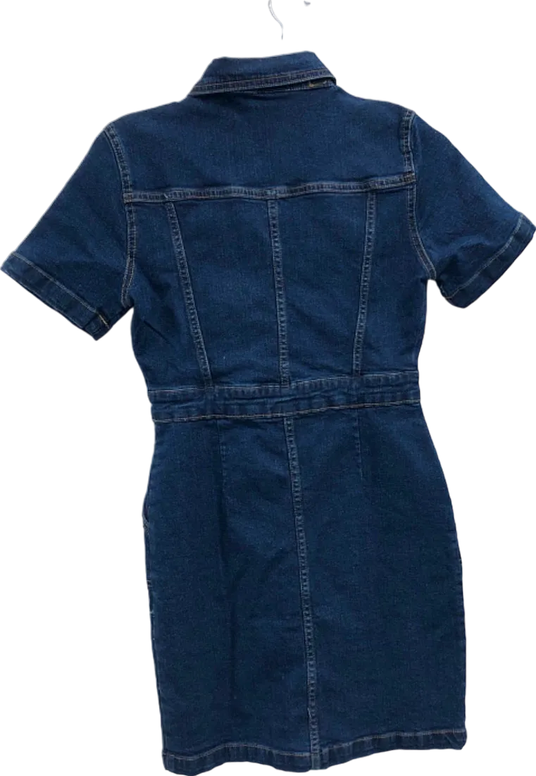 Dorothy Perkins Blue Denim Shirt Dress UK 6