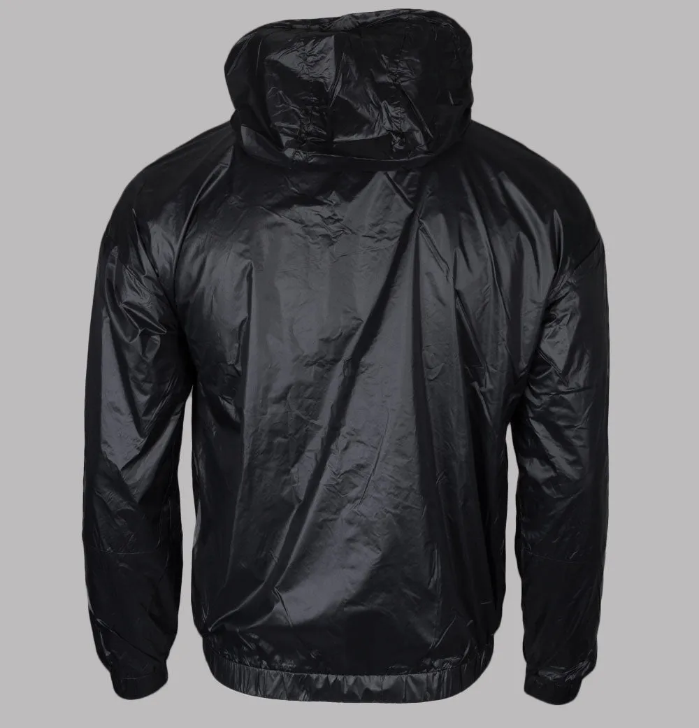 EA7 Logo Series Taping Windbreaker Jacket Black
