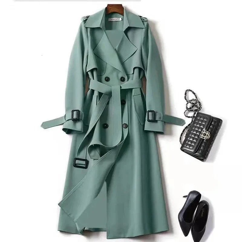 Elara Vintage Trench Coat