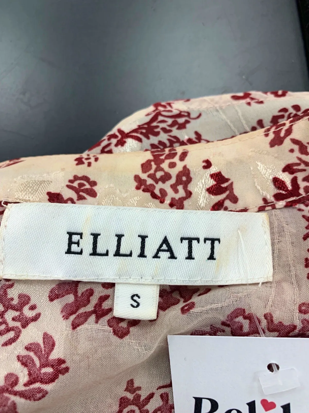 Elliat Pink Floral Wrap Blouse UK S