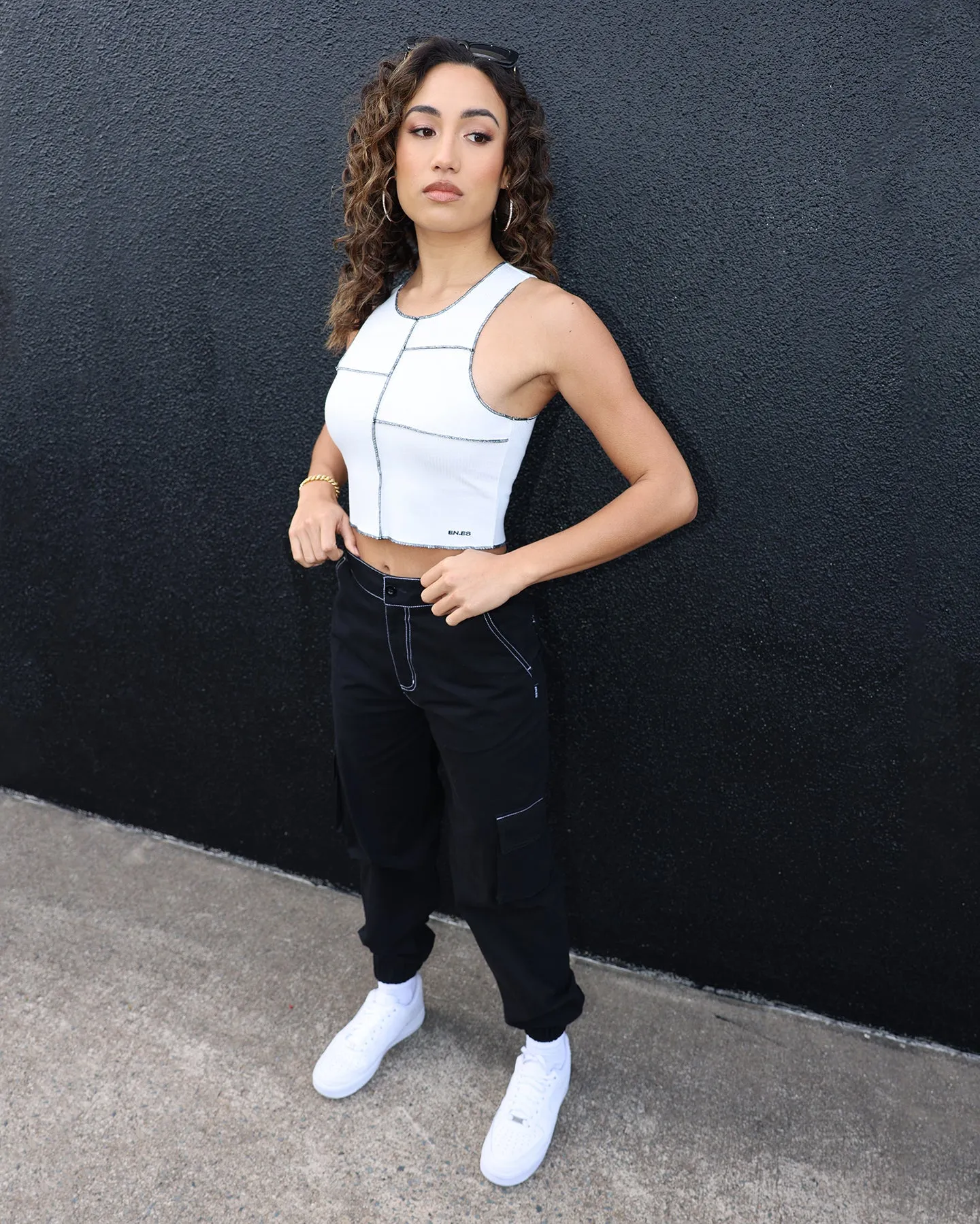 EN ES Women's Sugar Tank Off White
