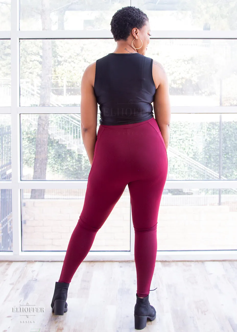 Essential Gwen Legging - Burgundy