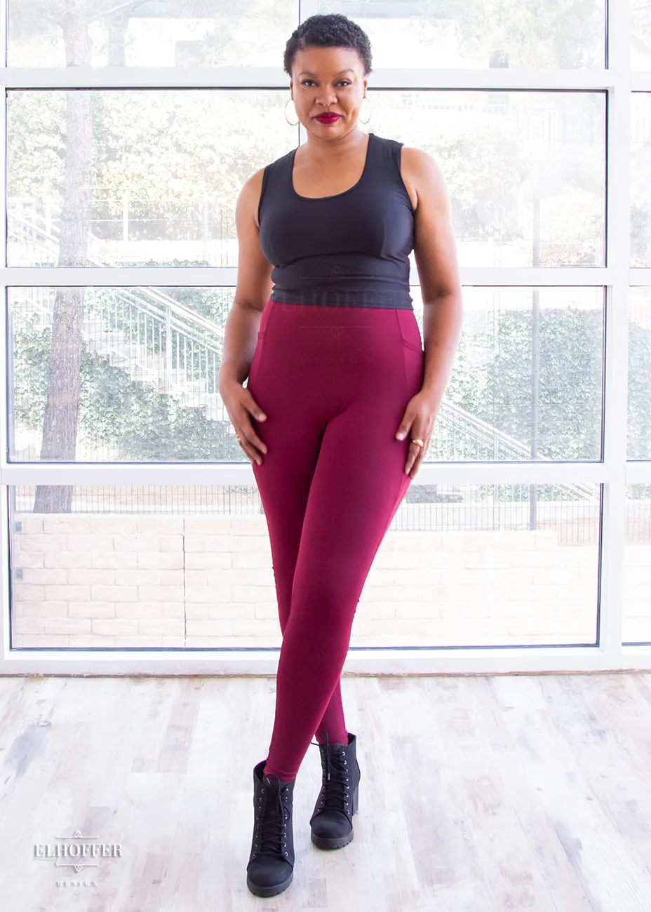 Essential Gwen Legging - Burgundy
