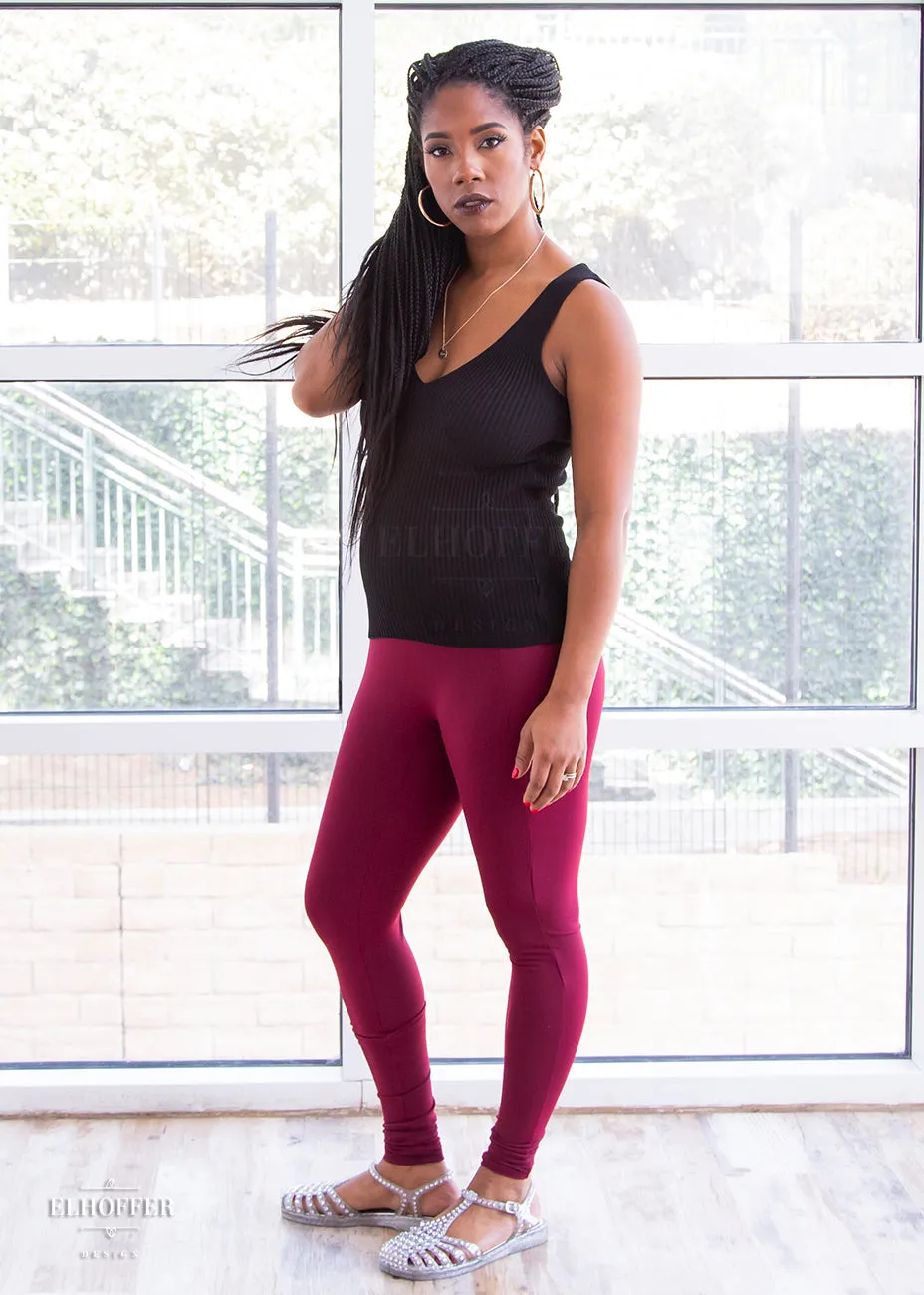 Essential Gwen Legging - Burgundy