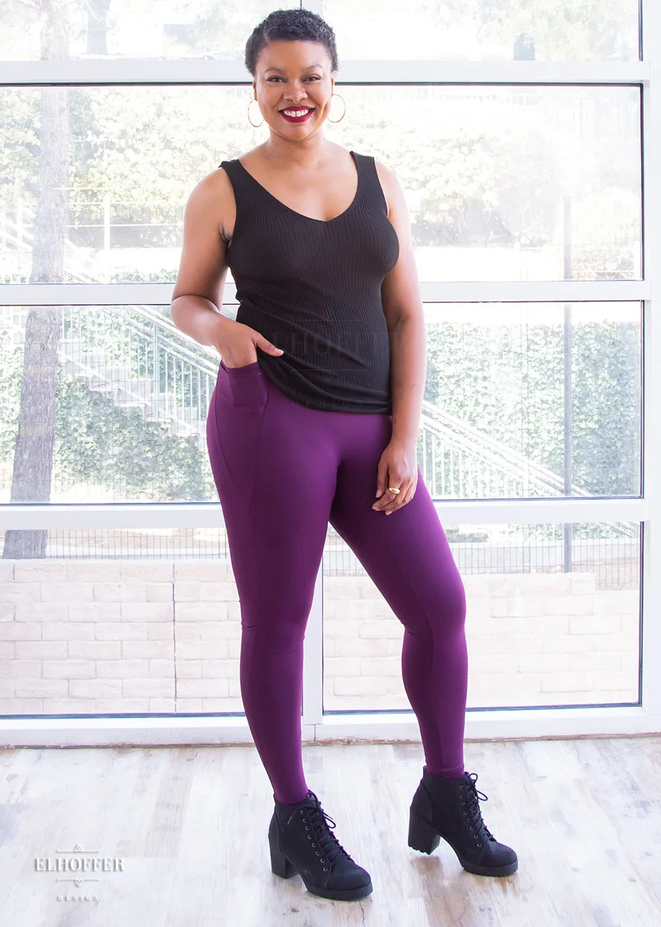 Essential Gwen Legging - Plum