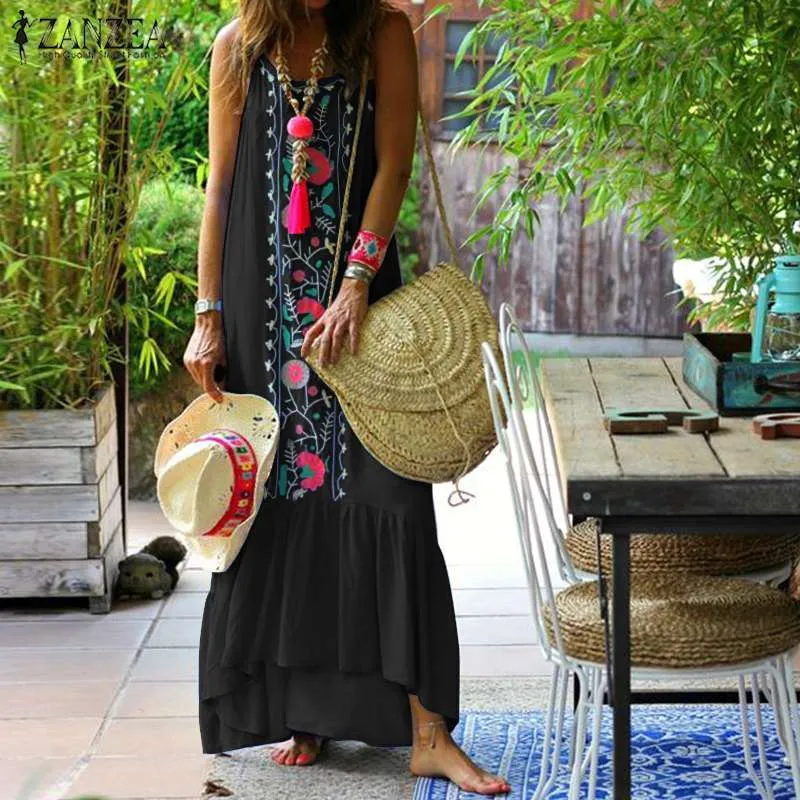 Floral Print Maxi Sundress