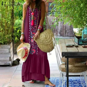 Floral Print Maxi Sundress