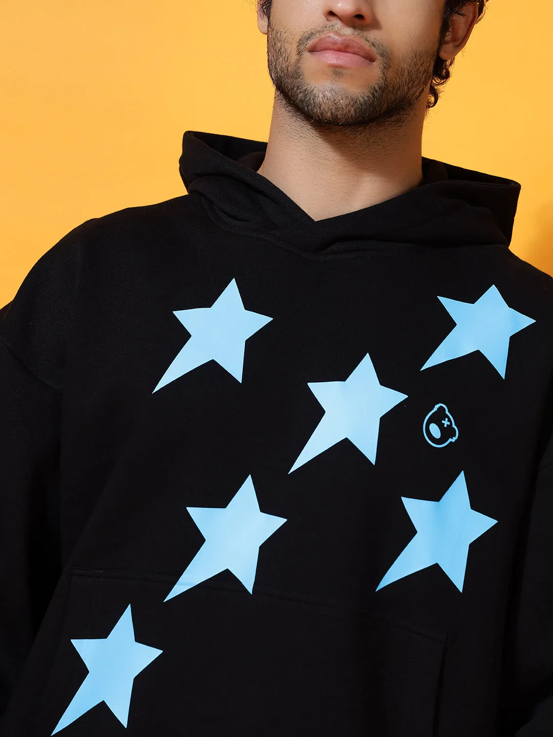 Front Stars Oversized Hoodie