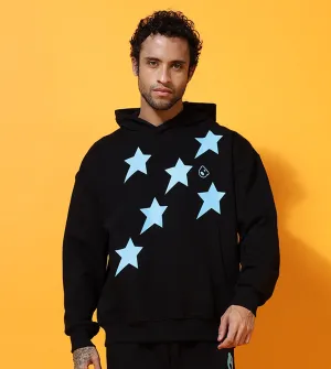 Front Stars Oversized Hoodie