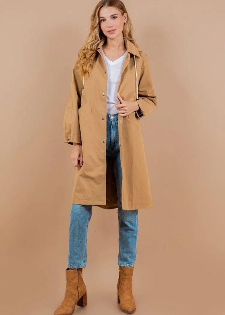 Harper Solid Hooded Zip-Up Windbreaker ***FINAL SALE***