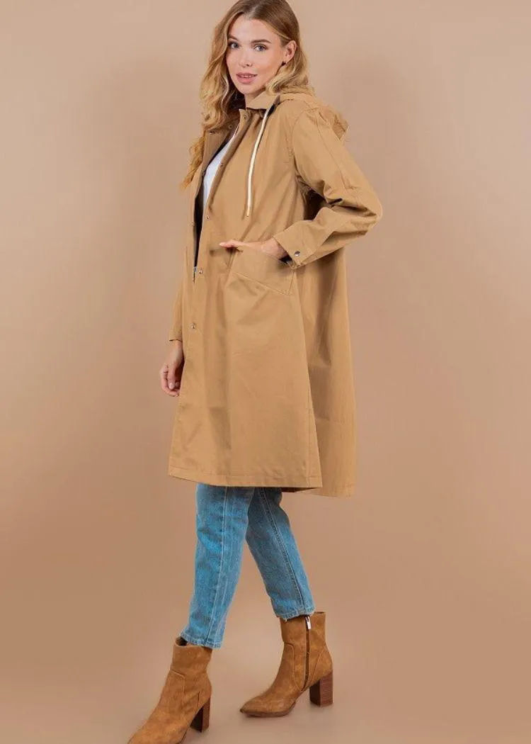 Harper Solid Hooded Zip-Up Windbreaker ***FINAL SALE***