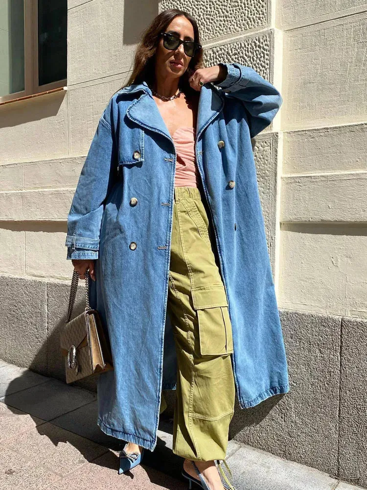 Liisa Denim Trench Coat