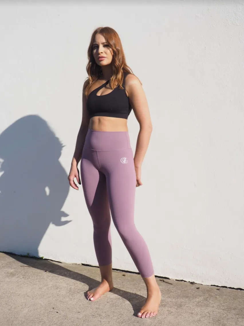 MAUVE CELINE  // HIGH WAIST ACTIVE LEGGINGS