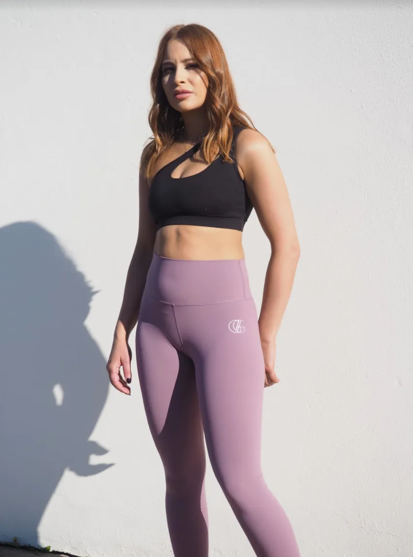 MAUVE CELINE  // HIGH WAIST ACTIVE LEGGINGS