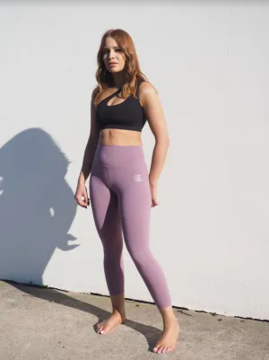 MAUVE CELINE  // HIGH WAIST ACTIVE LEGGINGS