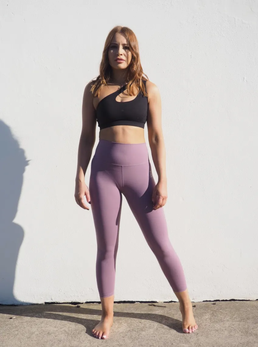 MAUVE CELINE  // HIGH WAIST ACTIVE LEGGINGS