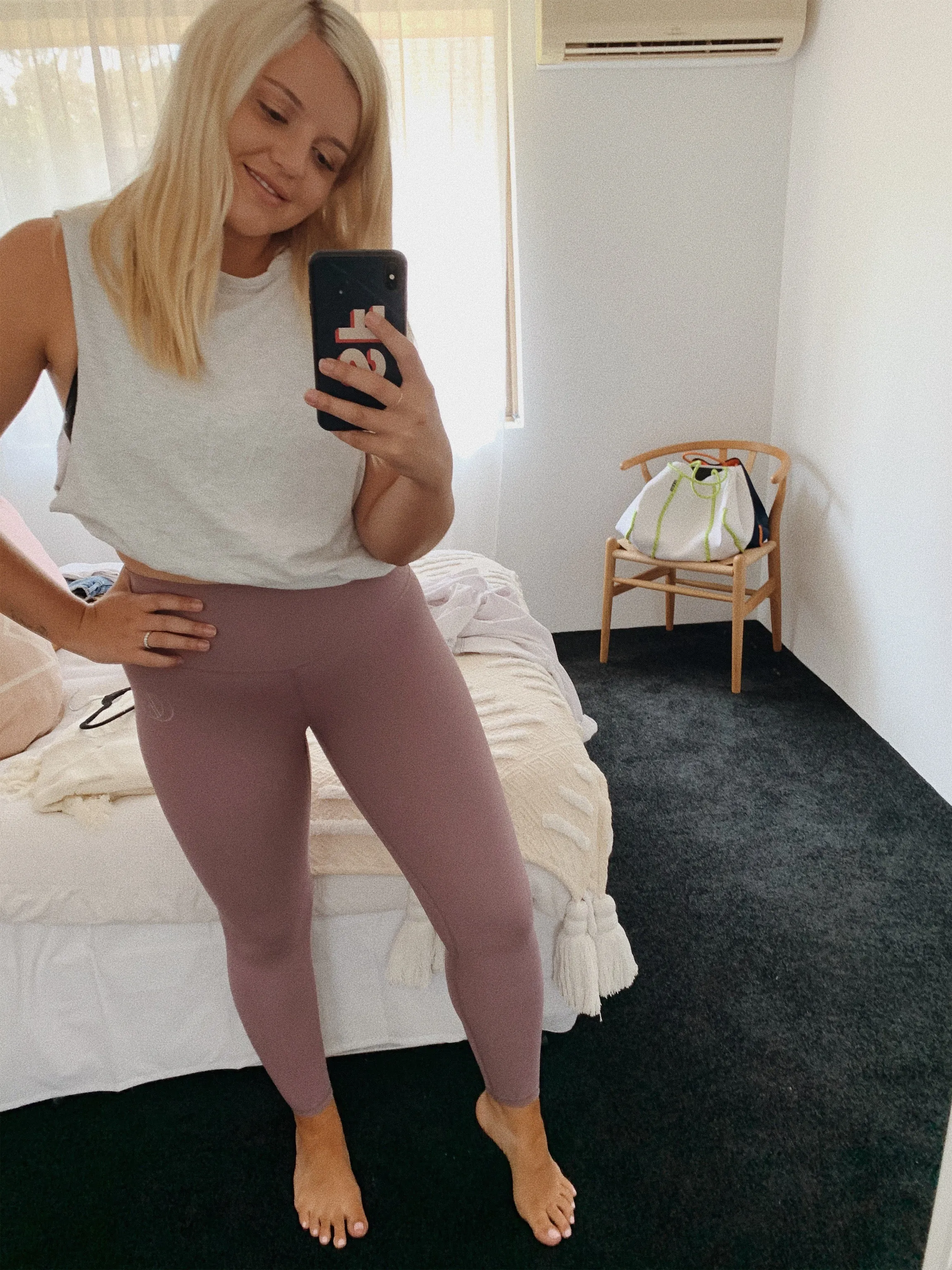 MAUVE CELINE  // HIGH WAIST ACTIVE LEGGINGS