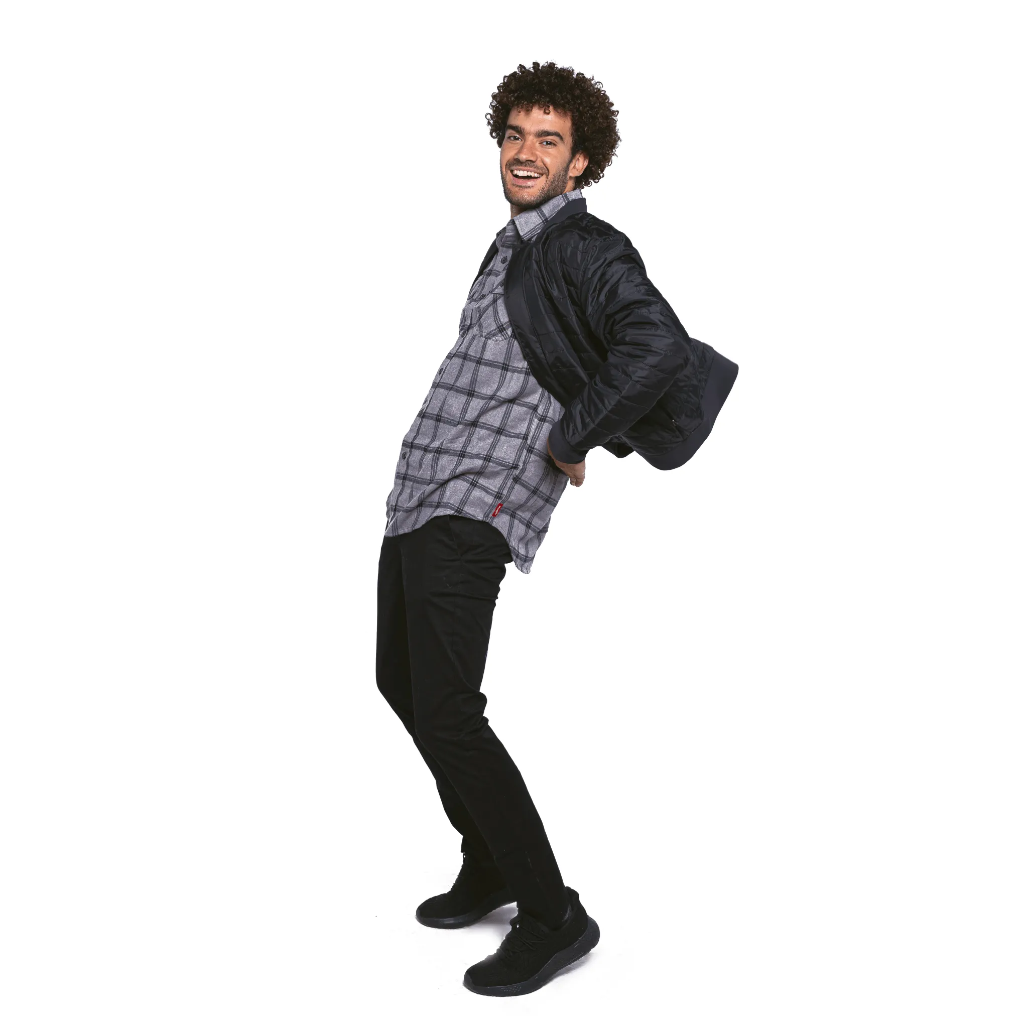 Men Puffer Jacket - Black