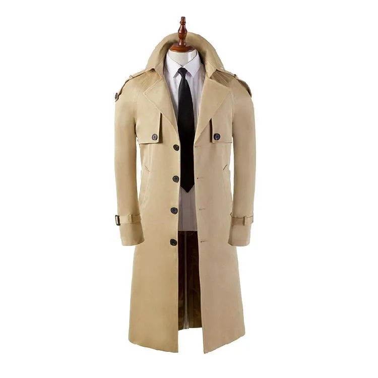 Men's Trench Coat Super Long Over