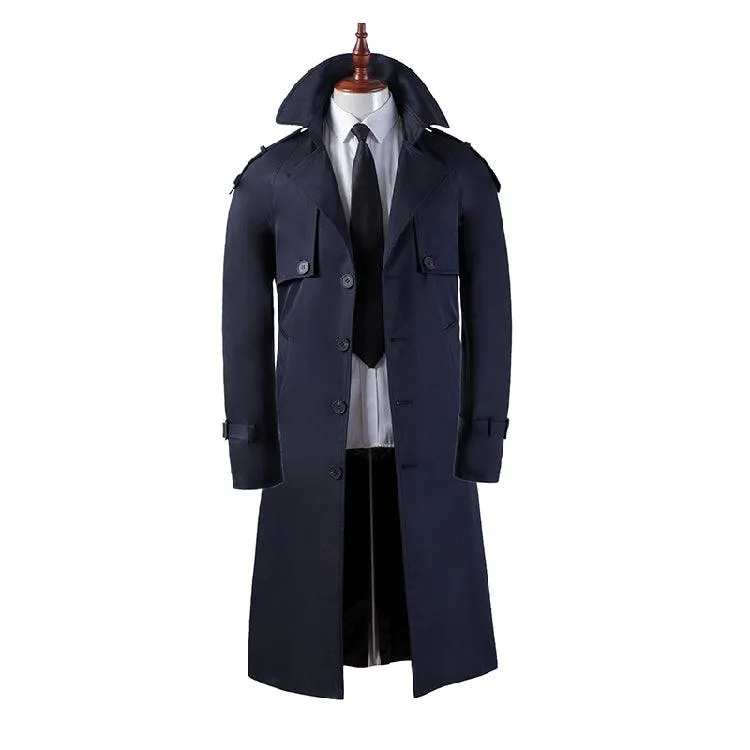 Men's Trench Coat Super Long Over
