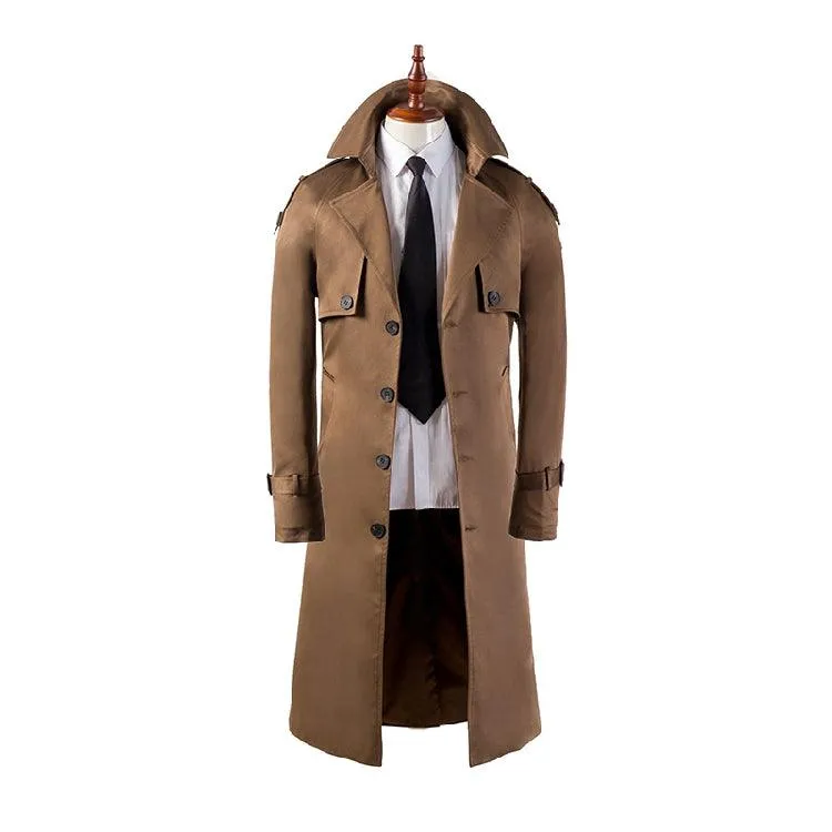 Men's Trench Coat Super Long Over
