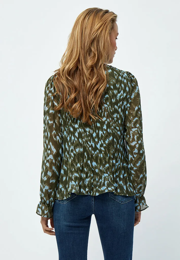 MSEria Blouse - Ivy Green Print