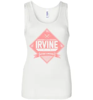*NEW* Team Irvine "Nothing is Impossible" Tank - Pink/White - Ladies