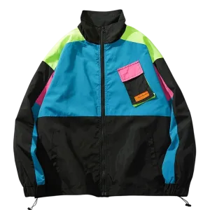 OXA Vintage Color Block Zip Up