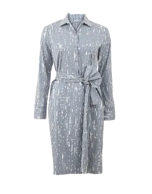 Painter Stripe Shirt Dress