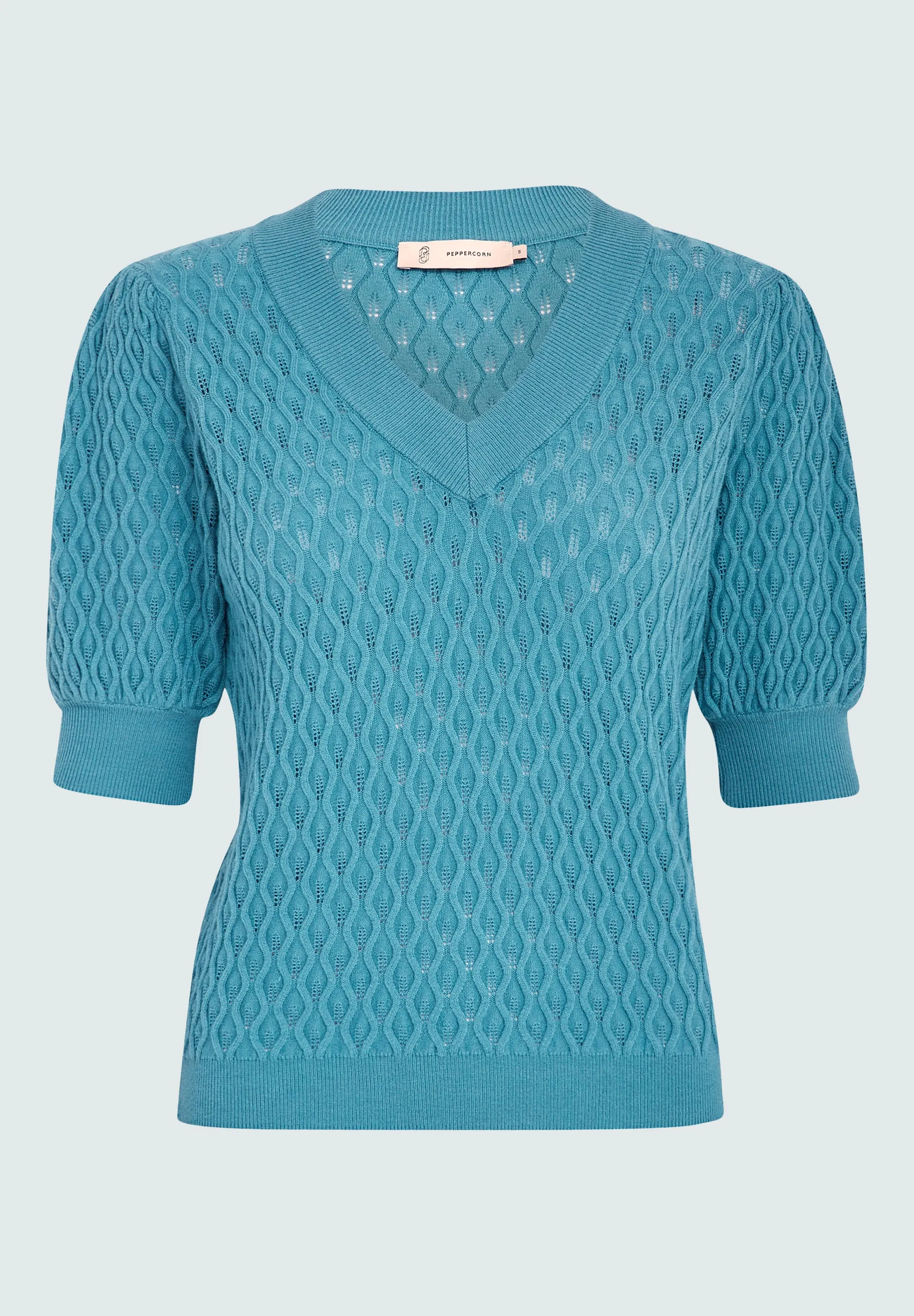 PCRosalia Knit T-Shirt - Biscay Bay