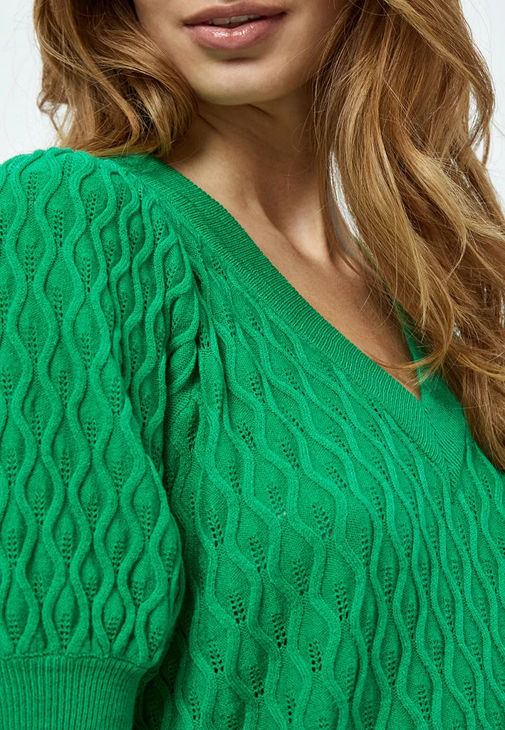 PCRosalia Knit T-Shirt - Bright Green